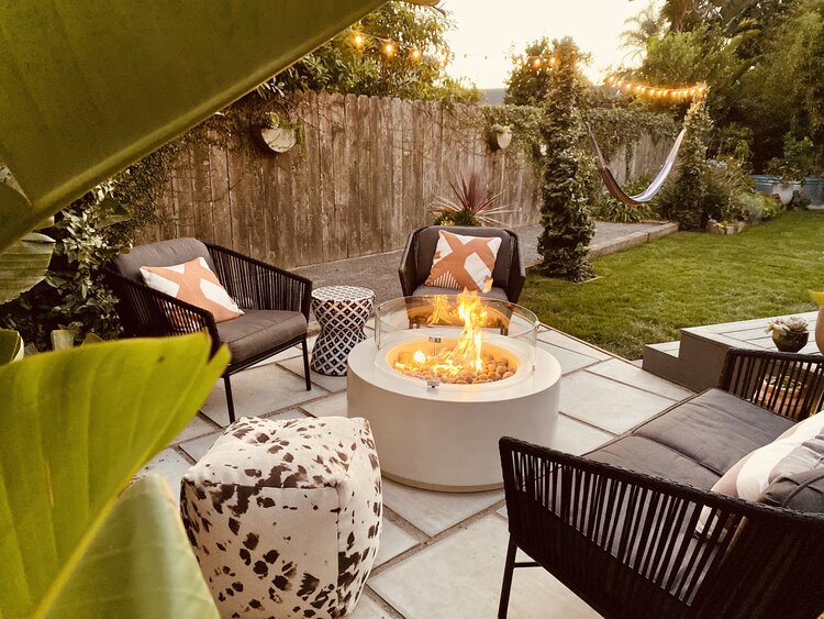 Custom Concrete Product by Wetstone Oblica Firepit 38 in Santa Barbara Ca