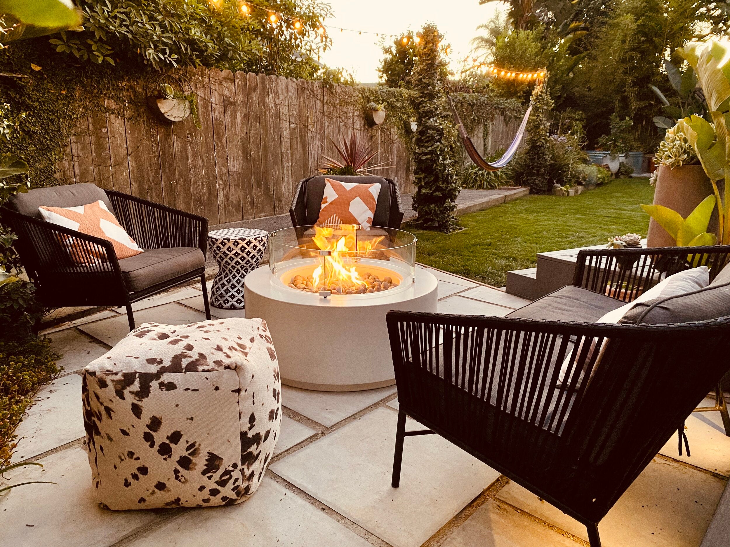 Custom Concrete Product by Wetstone Oblica Firepit 38 in Santa Barbara Ca