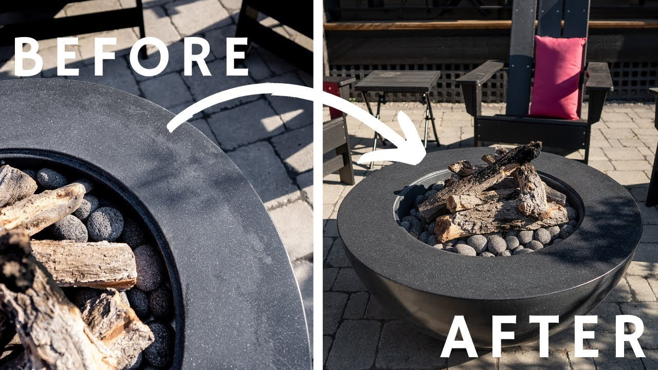Concrete Firepit Maintenance by Wetstone Design