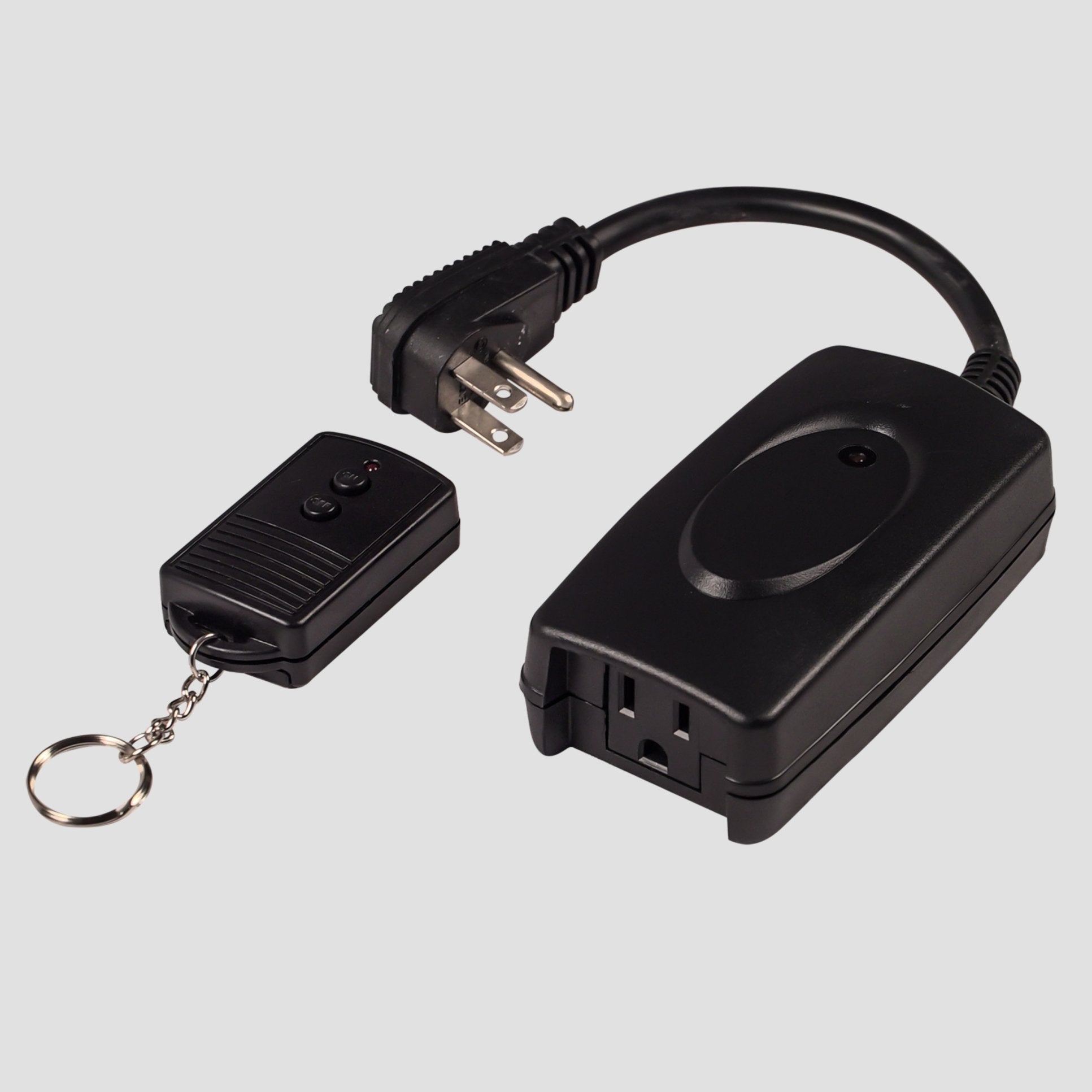 Black ey Chain Remote Control and Plug Receiver for 24 Volt Ignition Systems