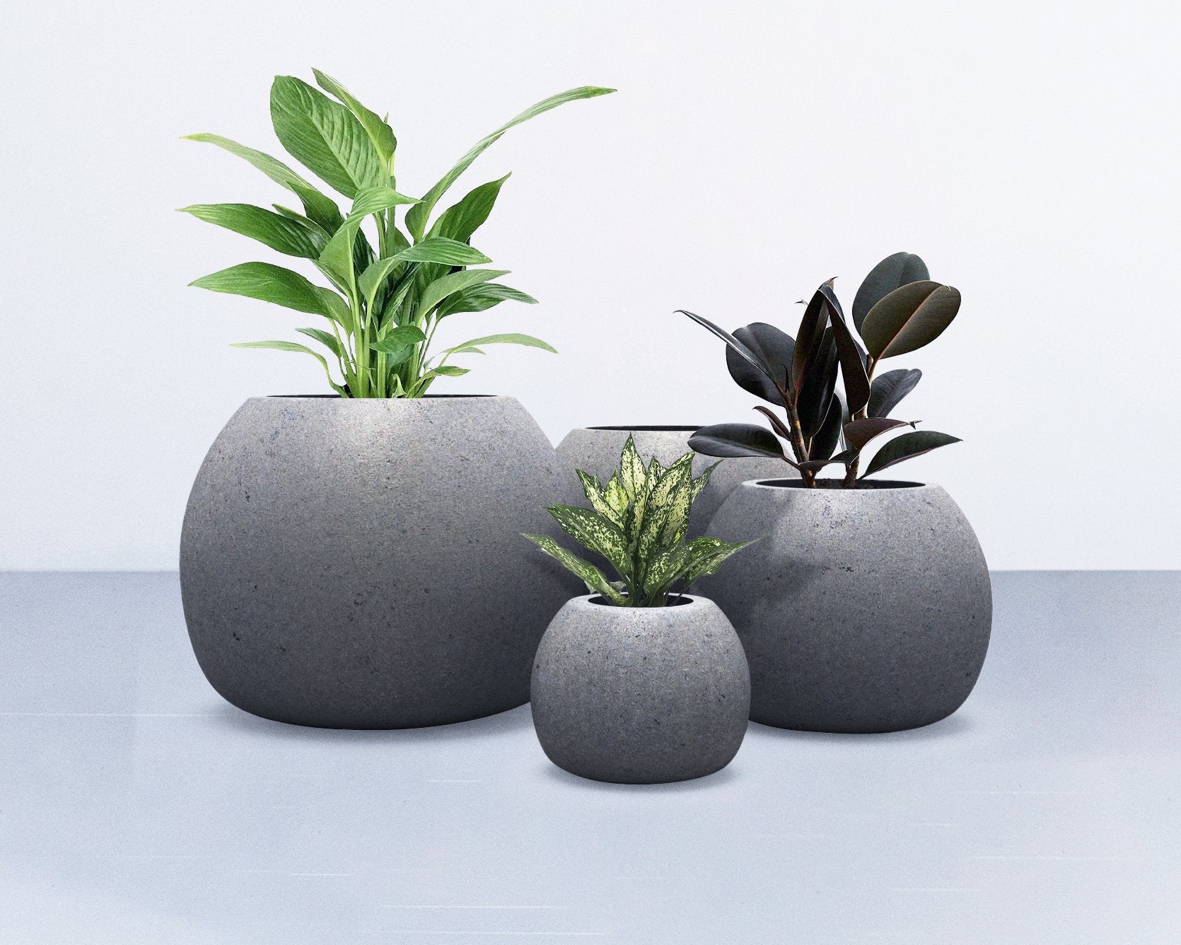 concrete pots for plants large Pompeii Planter | Elegant Outdoor Decor