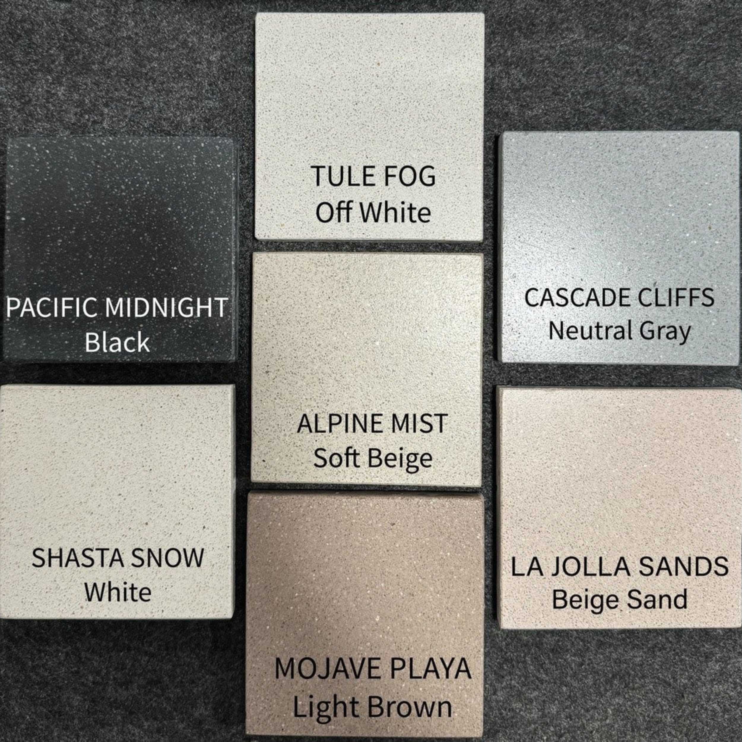 Image showing concrete finish 7 different color choices for fire pits