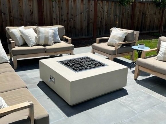 Concrete Product by Wetstone Vulcan Firepit 45 in Marin Ca