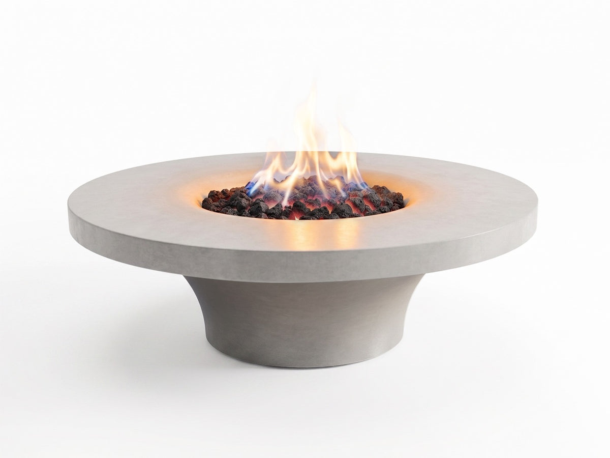 Luna fire pit studio - flame front view