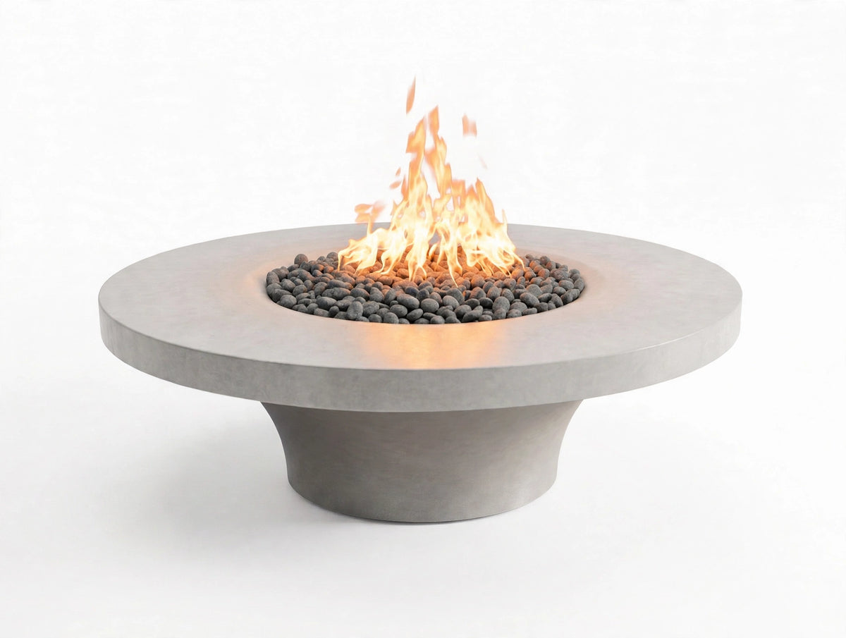 Luna fire pit studio - flame front view