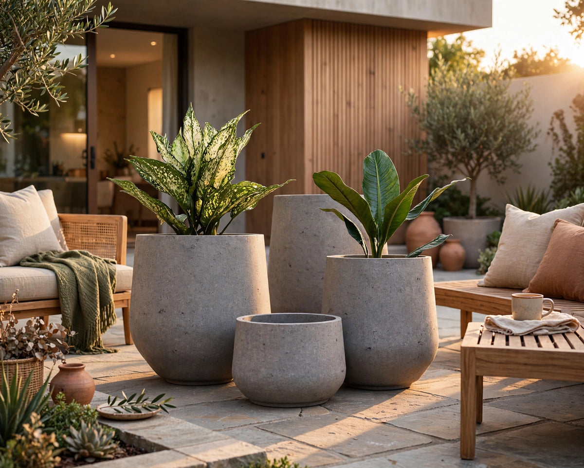 Tumble Planter installed on a home patio